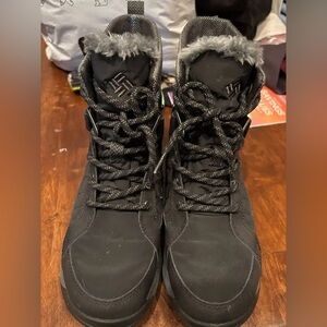 Black Columbia Winter Boots with Fur Lining